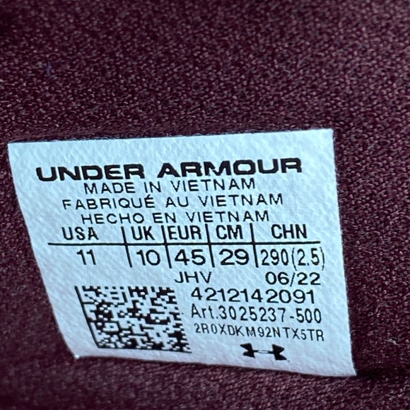 NEW Under Armour Project Rock 2.0 Maroon Slide Sandal Fat Tire Men’s Size 11 - Picture 12 of 12